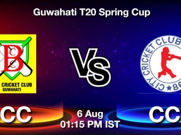 BCC vs CCC Guwahati T20 2025: Playing 11, Dream11 Team, Who will win today's match? (AI Predition)